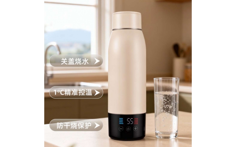 户外喝温水不用等！路瓴LL011无线恒温杯成户外露营新刚需